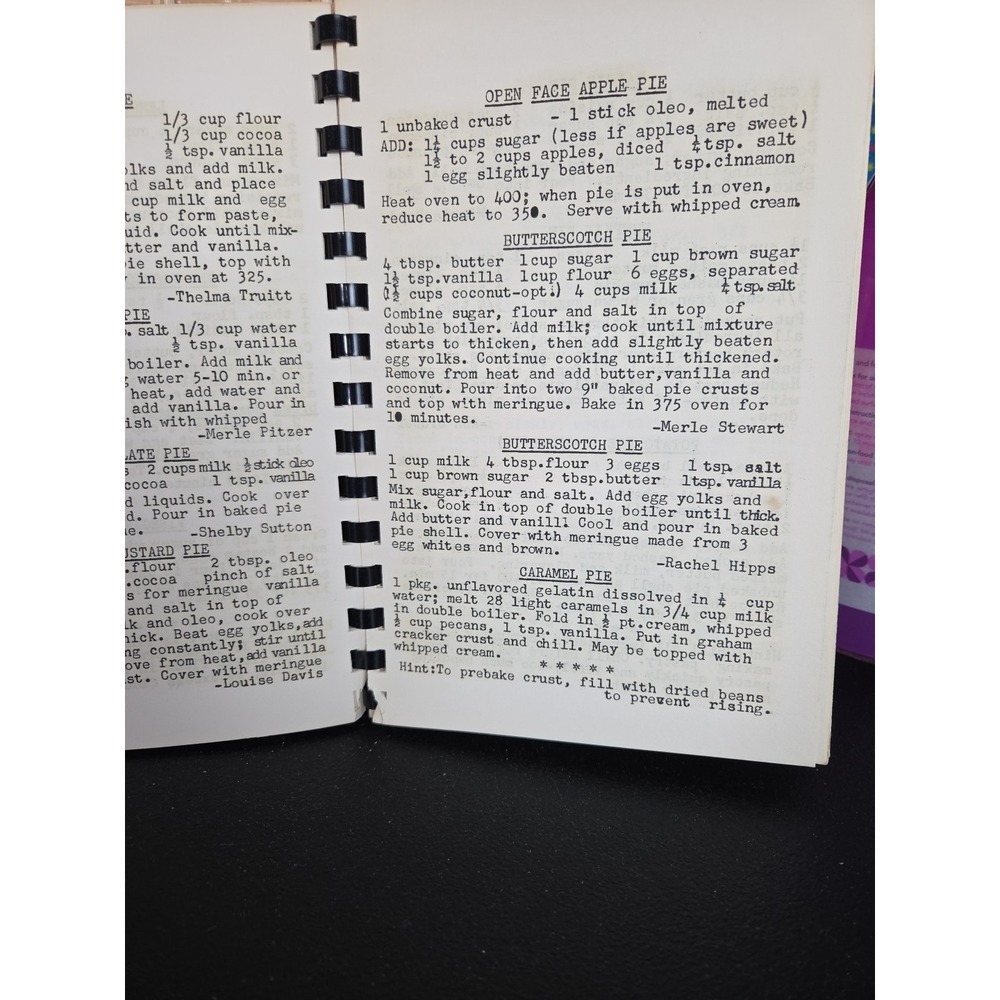 White Plains Methodist Church Cookbook Cary, NC 1965 Local Contributors Vintage - Picture 10 of 15